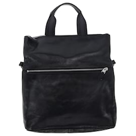 Coach-Coach Charles Fold Over Tote Bag in Black Leather-Black