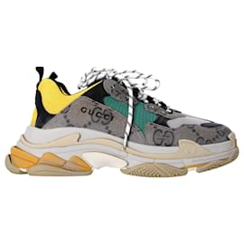 Balenciaga-Gucci x Balenciaga Triple S The Hacker Project Sneakers in Multicolor Polyester-Multiple colors