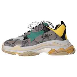 Balenciaga-Gucci x Balenciaga Triple S The Hacker Project Sneakers in Multicolor Polyester-Multiple colors