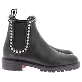 Christian Louboutin-CHRISTIAN LOUBOUTIN  Ankle boots T.EU 37 Leather-Black