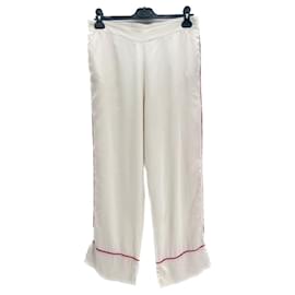 Autre Marque-Asceno trousers T.International M Silk-White