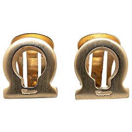 Salvatore Ferragamo Orecchini Gancini placcati in oro Ferragamo D'oro