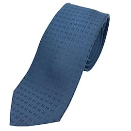 Hermès-Gravata de seda marinha Hermes-Azul marinho