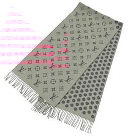 Louis Vuitton-Louis Vuitton Monogram Dot Scarf-Fuschia