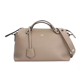 Fendi-Sac à bandoulière moyen Fendi By The Way-Marron,Gris