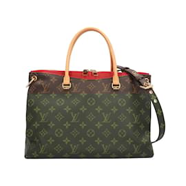 Louis Vuitton-Louis Vuitton Pallas Monogram Shoulder Bag-Brown,Other