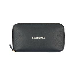 Cartera Larga Balenciaga en Cuero Negro Negro