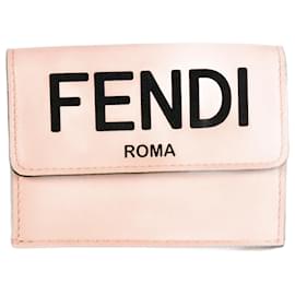 Fendi-Fendi Micro Trifold Wallet-Pink