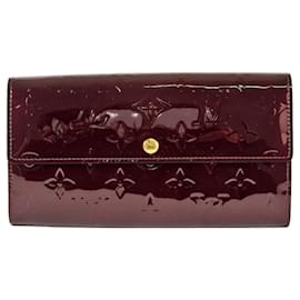 Louis Vuitton-Louis Vuitton Portefeuille Sarah Long Wallet-Dark red
