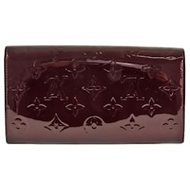 Louis Vuitton-Louis Vuitton Portefeuille Sarah Long Wallet-Dark red