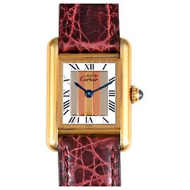 Reloj Cartier Must Tank Vermeil Trinity SM Otro