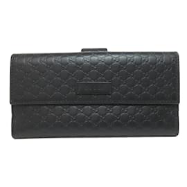 Gucci-Gucci 449393 Long Wallet-Black