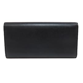 Fendi-Fendi Long Wallet in Black Leather-Black