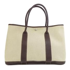 Hermès-Sac Tote PM Hermes Jardin Toile H-Autre