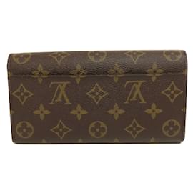 Louis Vuitton-Louis Vuitton M60531 Portefeuille Sarah Long Wallet-Brown,Monogram