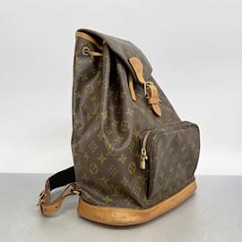 Louis Vuitton-Louis Vuitton Monogram Montsouris GM Backpack-Brown