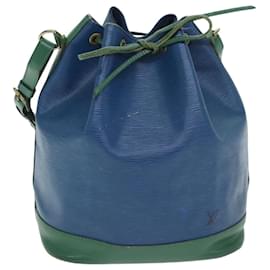 Louis Vuitton-LOUIS VUITTON Epi Noe Shoulder Bag Bicolor Green Blue M44044 LV Auth 89861-Blue,Green