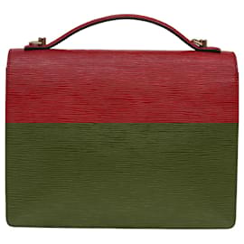 Louis Vuitton-LOUIS VUITTON Epi Monceau 28 Hand Bag Red M40783 LV Auth 92029-Red