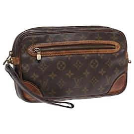 Louis Vuitton-LOUIS VUITTON Monogram Marly Dragonne GM Clutch Bag M51825 LV Auth 92622-Monogram