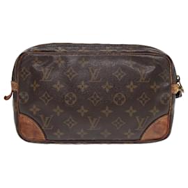 Louis Vuitton-LOUIS VUITTON Monogram Marly Dragonne GM Clutch Bag M51825 LV Auth 92622-Monogram