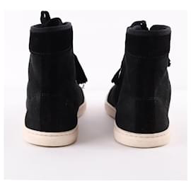 Lanvin-Suede sneakers-Black