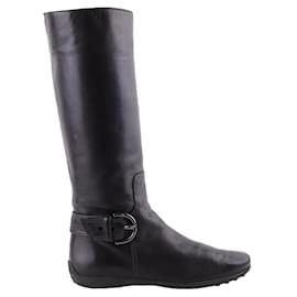 Tod's-Leather boots-Black