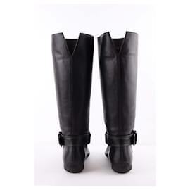 Tod's-Leather boots-Black