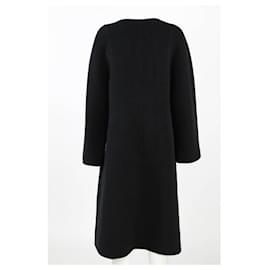 Autre Marque-Mila Schön Black Wool Coat-Black