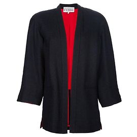 Gianfranco Ferré Dark Blue Wool Skirt Suit Blue Dark red