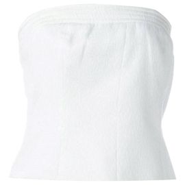 Autre Marque Top de algodão branco Jean-Louis Scherrer Branco
