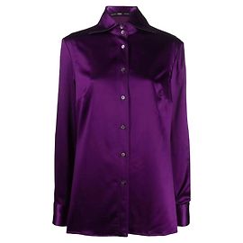 Camisa roxa Gianfranco Ferré Roxo