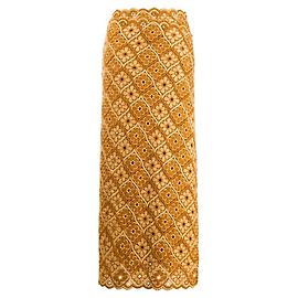 Comme Des Garcons Falda Larga de Lana Ocre de Comme des Garçons Otro