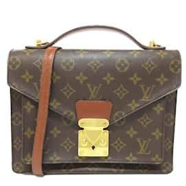 Louis Vuitton-Louis Vuitton Monceau Handbag-Brown,Monogram