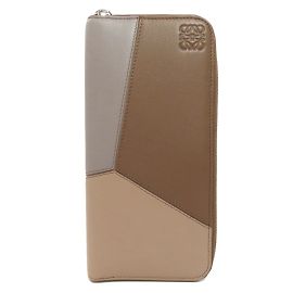 Portafoglio con zip Loewe Puzzle Blu Beige