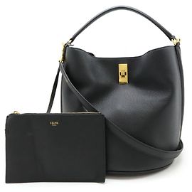 Céline Celine Bucket 16 Seize Handbag Black