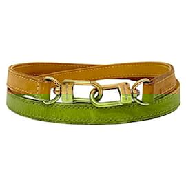Louis Vuitton-Louis Vuitton Beige Leather Shoulder Strap-Beige