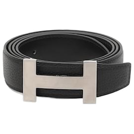 Hermès-HERMES  Belts cm 100 Leather-Black