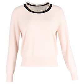 Rosa Wollpullover mit Kettenbesatz Sandro Bradley Andere