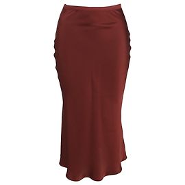 Falda Midi Bar Anine Bing en Seda Roja Roja