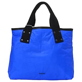 Sacai-Sacai Medium Skytex Tote Bag in Blue Polyamide-Blue