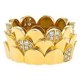 Fred Une bague île d'or en or jaune et diamants Jaune