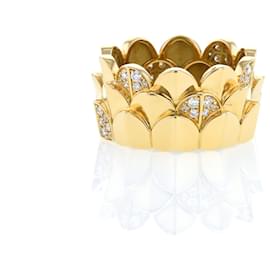 Fred-Fred Une île d'or ring in yellow gold and diamonds-Yellow