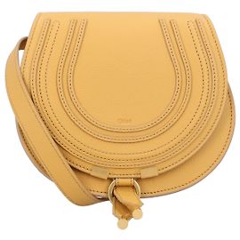 Bolsa de sela Marcie Small Chloé Amarela Amarelo