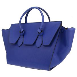 Céline Sac à main modèle medium Celine Tie en cuir bleu électrique Bleu