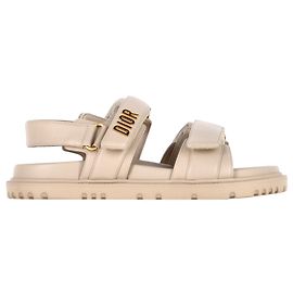 Sandalias de tacón Dior DiorAct en cuero beige Beige