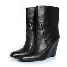 Autre Marque-hidden platform ankle boots-Black
