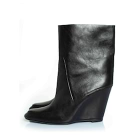 Autre Marque-hidden platform ankle boots-Black