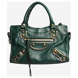 Balenciaga-Dark green mini City bag-Green