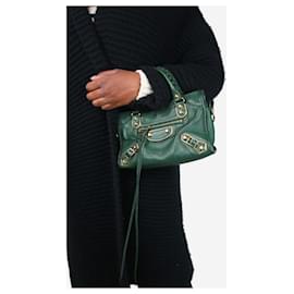 Balenciaga-Dark green mini City bag-Green