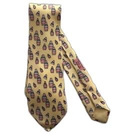 Hermès-hermes tie-Yellow